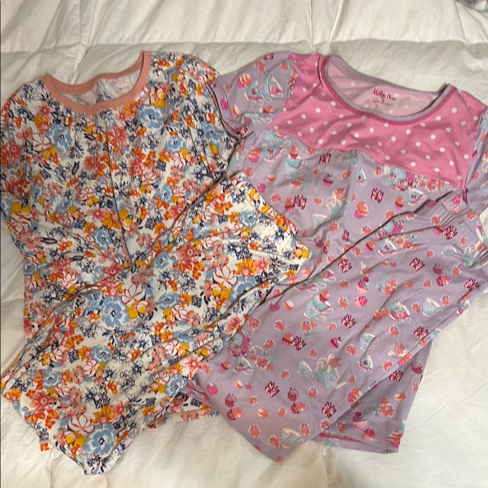 Kids Pajamas Set - Pink and Floral